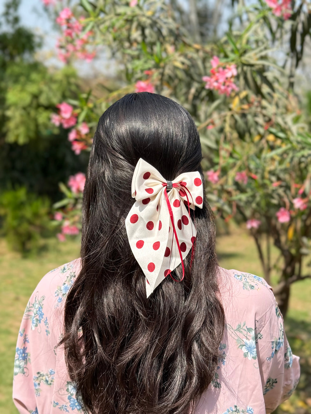 POLKA DOTS HAIR BOW